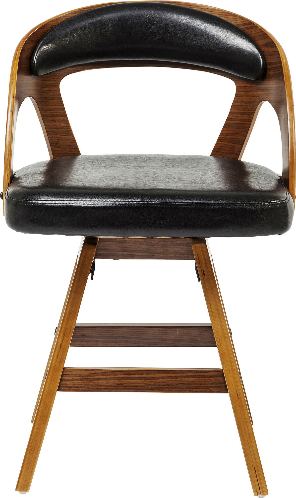 Krzesło Manhattan 49x79 cm brązowe siedzisko czarne – grafika-1.