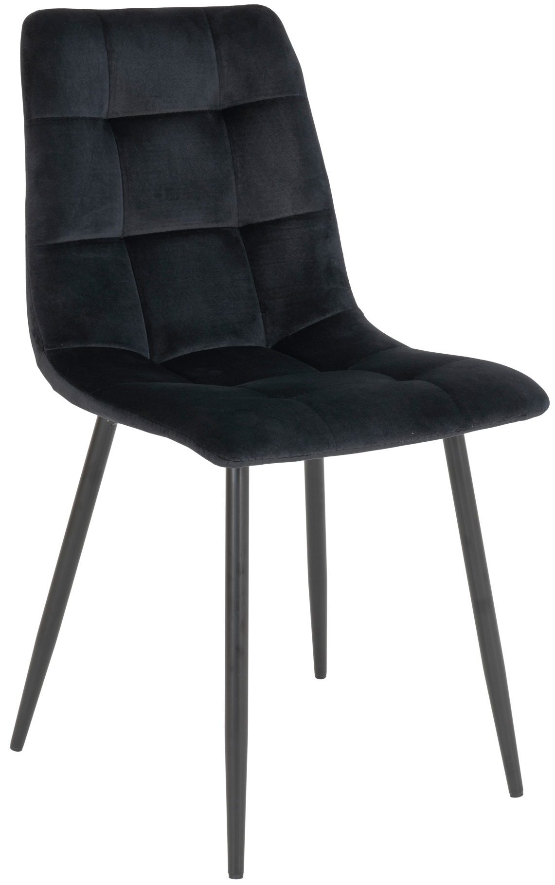 Krzesło Middelfart 44x86 cm welur czarne – grafika-1.