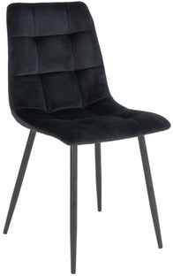 Krzesło Middelfart 44x86 cm welur czarne – grafika-1.