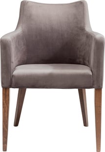 Stolica sa rukonaslonima Mode Velvet Grey – slika-1.