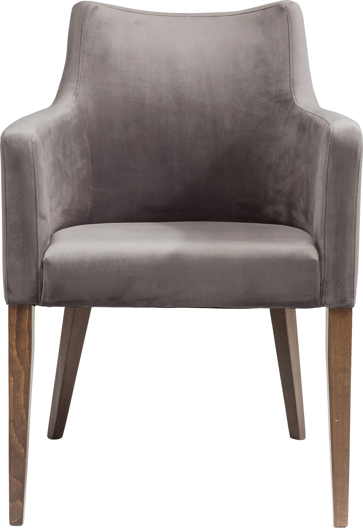 Scaun cu brate Mode catifea Gri – imagine-1.