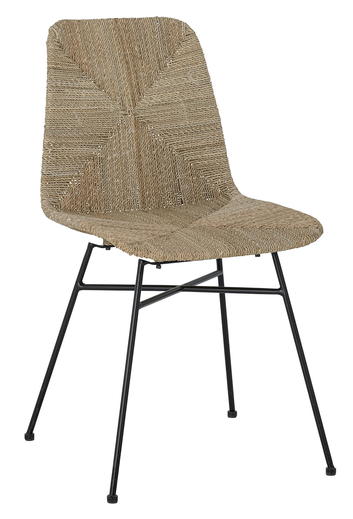 Krzesło plecione naturalne 43x84 cm  – obraz-1