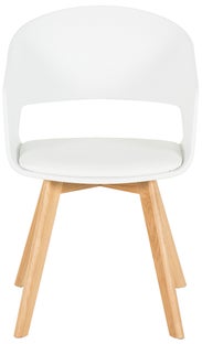 Krzesło Nordic Star 51x79 cm białe nogi drewniane – obraz-1