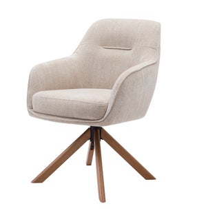 Krzesło obrotowe Avola kremowe – grafika-1.