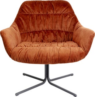 Sillón giratorio Bristol rojo óxido – Imagen-1.
