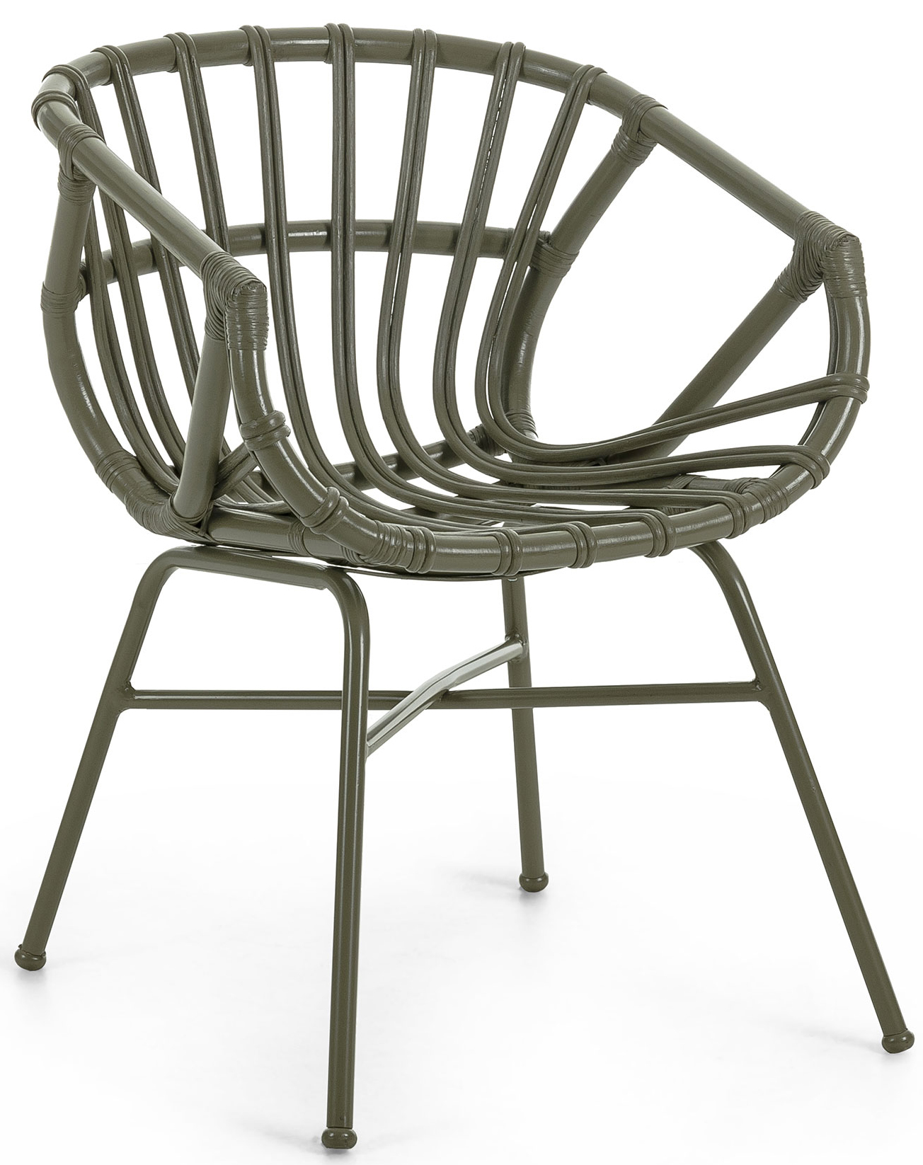 Krzesło ogrodowe 55x73 cm zielone – obraz-1