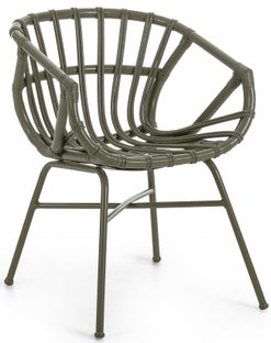 Krzesło ogrodowe 55x73 cm zielone – obraz-1