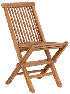 Krzesło ogrodowe dla dzieci z drewna tekowego 31x58 cm – grafika-1.