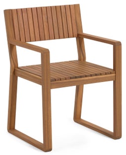 Krzesło ogrodowe 57x85 cm naturalne – obraz-1