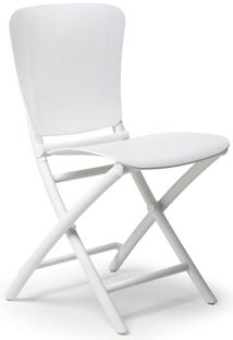 Krzesło ogrodowe składane Zac Classic 45x85 cm białe – obraz-1