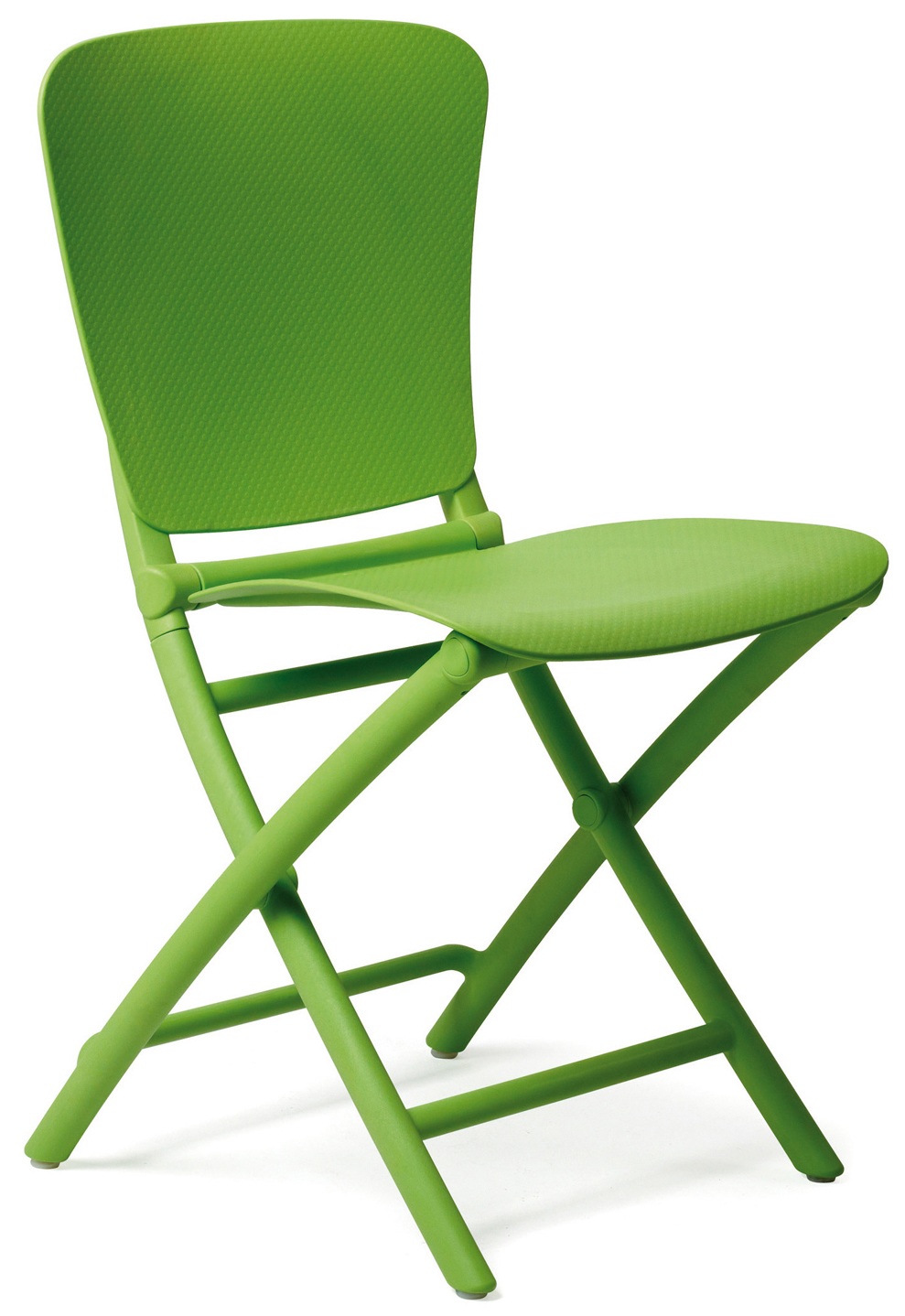 Krzesło ogrodowe składane Zac Classic 45x85 cm limonkowe – obraz-1