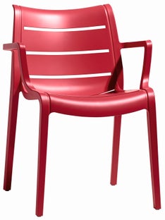 Krzesło ogrodowe Sunset 61x82 cm czerwone – obraz-1