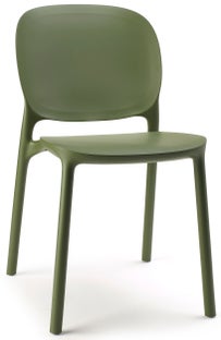 Krzesło ogrodowe zielone tworzywo sztuczne z recyklingu 47x80 cm – obraz-1