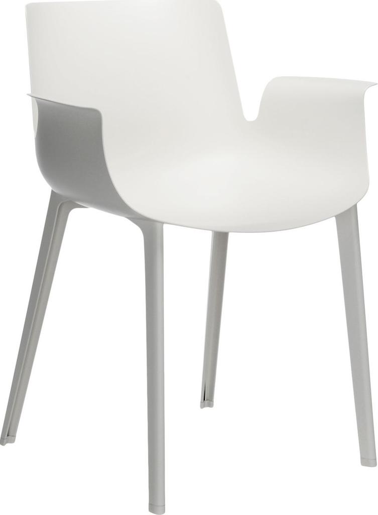 Krzesło Piuma 62x77 cm białe Outlet – obraz-1