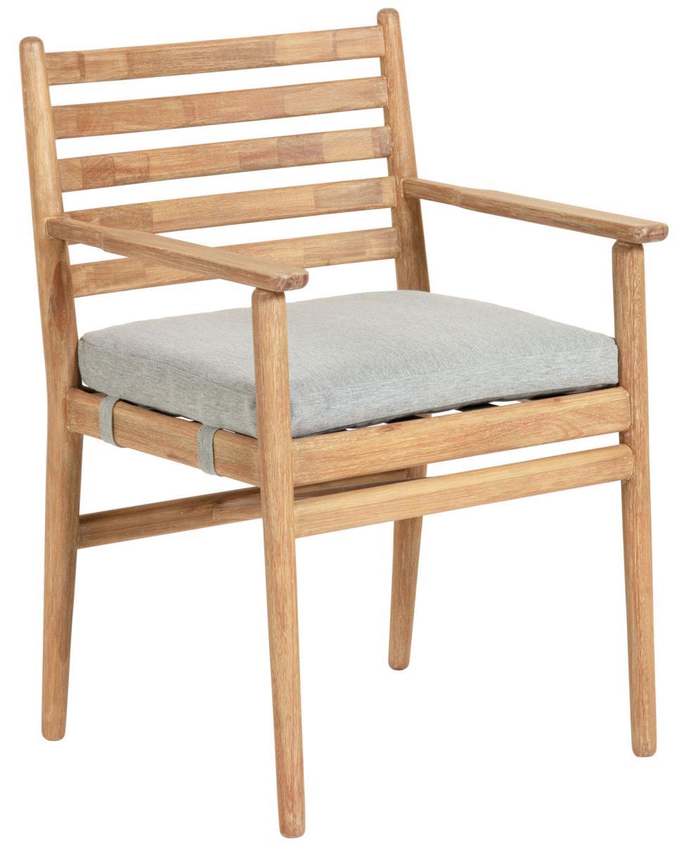 Krzesło 55x82 cm jasnoszare – obraz-1