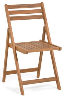 Krzesło ogrodowe składane drewniane – obraz-1
