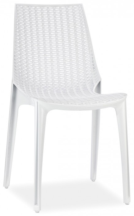 Krzesło Tricot Chair 49x88 cm białe – obraz-1