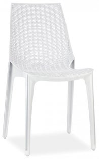 Krzesło Tricot Chair 49x88 cm białe – obraz-1