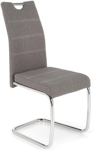 Krzesło typu swing szare obszyte białą nitką 60x97 cm – obraz-1