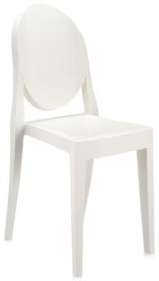 Krzesło Victoria Ghost 39x91 cm białe wysoki połysk ogniotrwałe – obraz-1