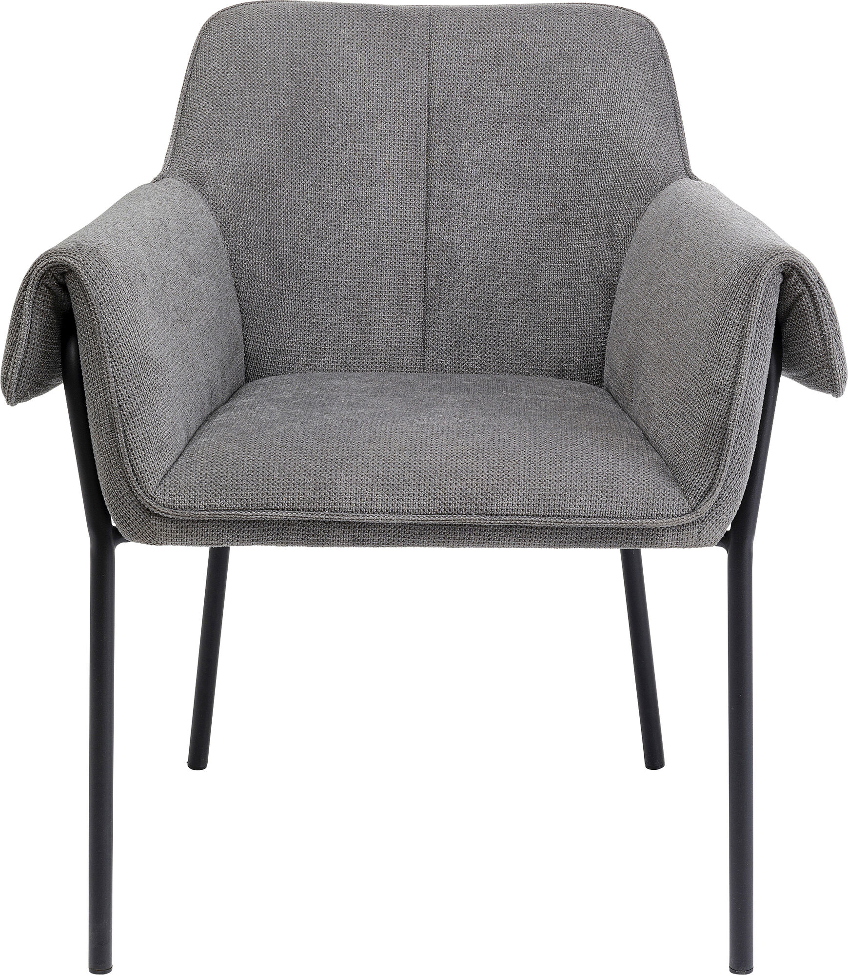 Sedia con braccioli Bess grigio – immagine-1.