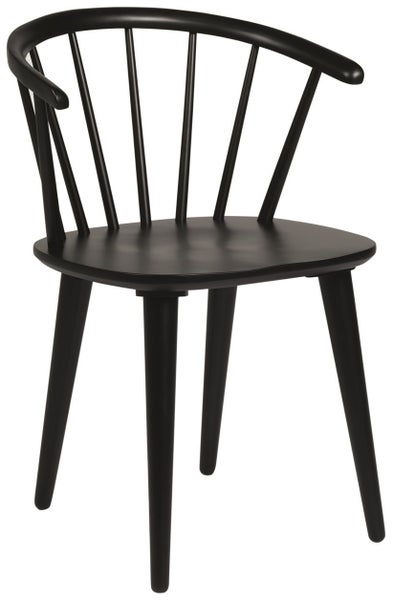 Krzesło z podłokietnikami Carmen 55x76 cm czarne z ekspozycji V – grafika-1.