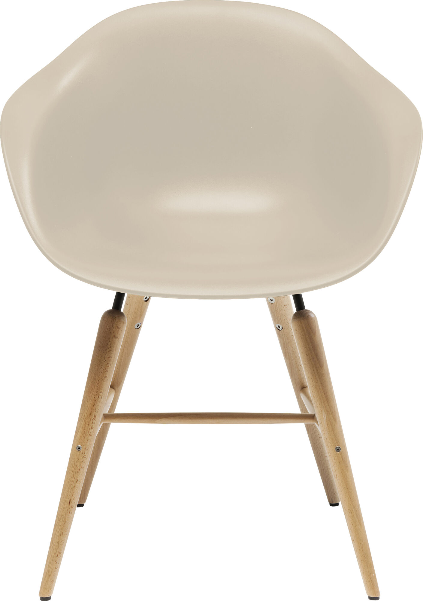 Krzesło z podłokietnikami Forum 61x78 cm beżowe – obraz-1