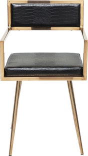 SEDIA CON BRACCIOLI JAZZ ORO ROSA – immagine-1.