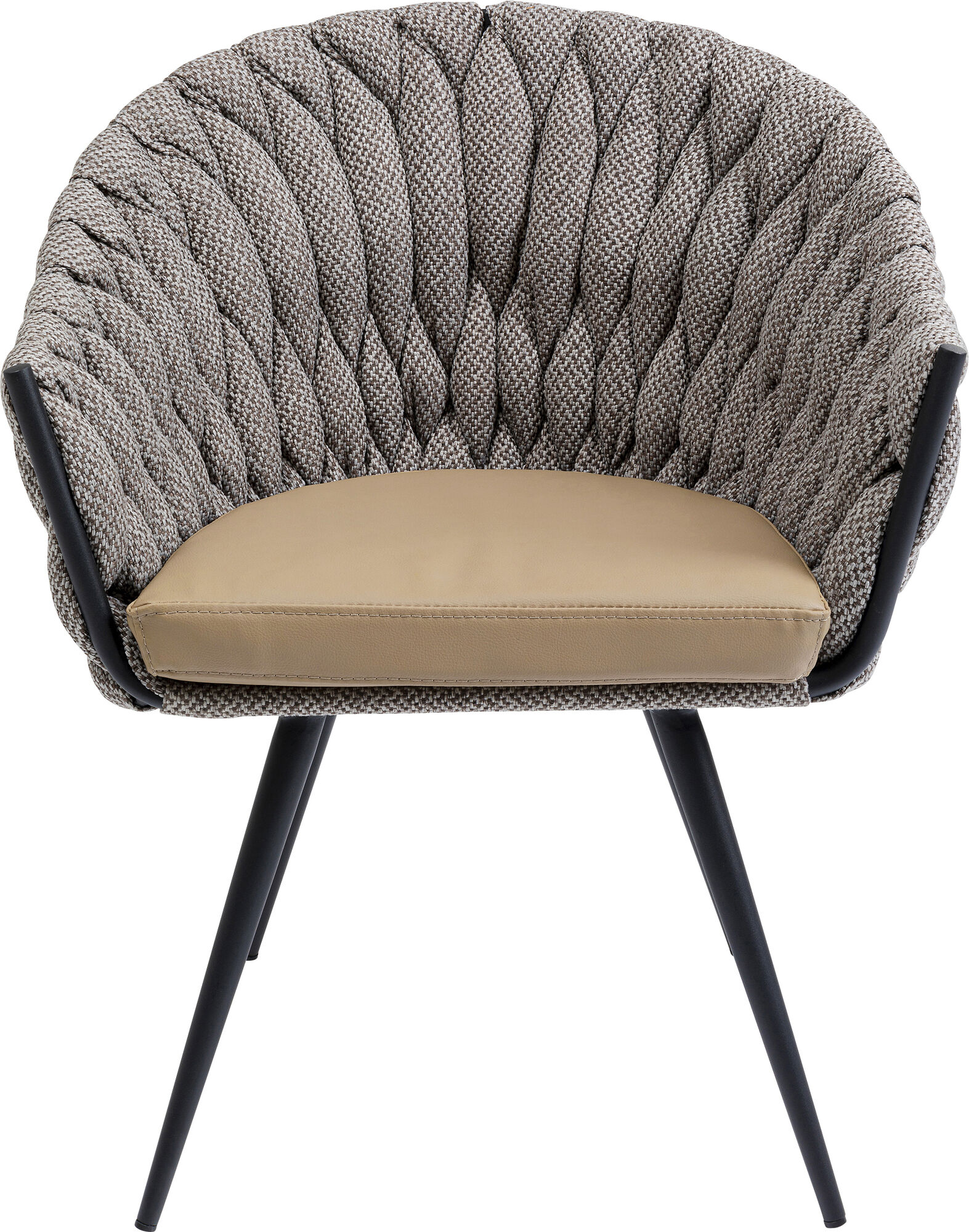 Karmstol Knot Tweed - Stol med Armstöd Greige – bild-1.