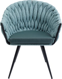 Kékeszöld Knot Karfás Szék – kép-1.