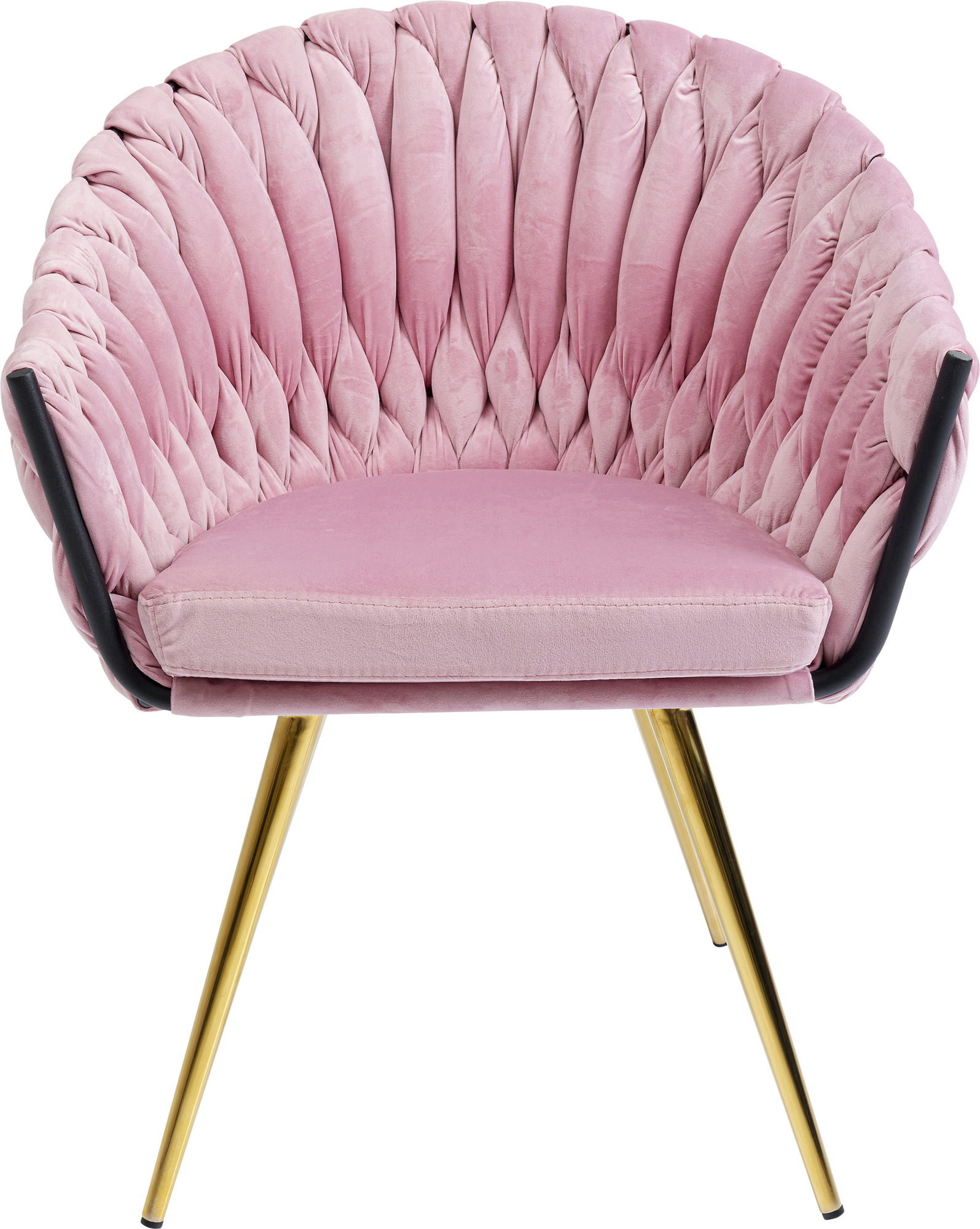 producto: Silla reposabrazos Knot rosa.