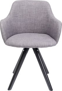 Loco Szürke Lady Forgó Karfás Szék – kép-1.