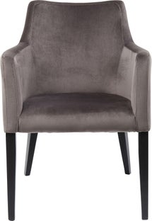 Silla reposabrazos Black Mode Velvet gris – Imagen-1.
