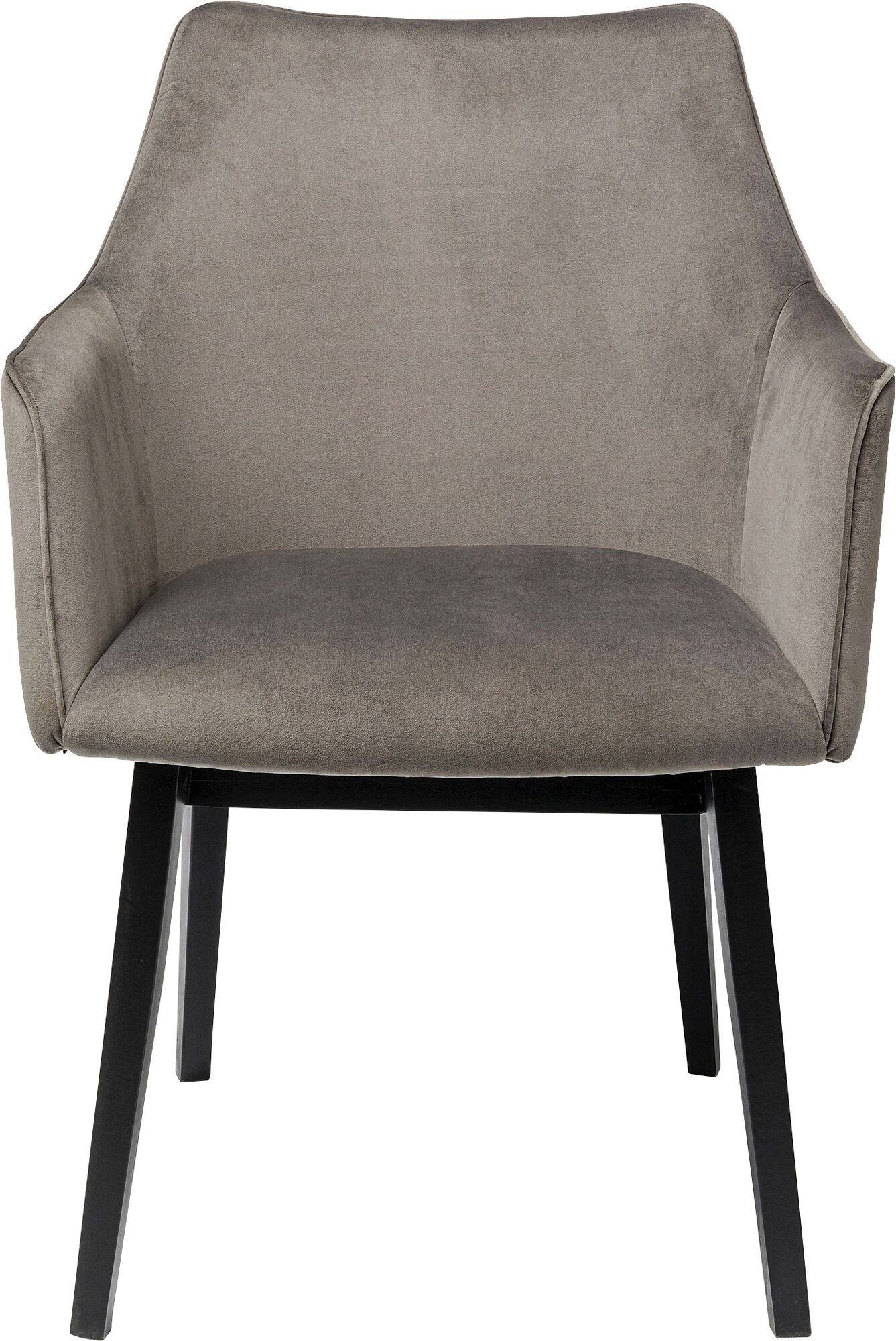 Modino spisebordsstol, grå velour – billede-1.