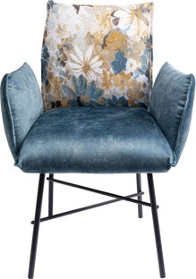 Sedia con braccioli Nothing Hill blu – immagine-1.