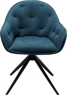 Chaise pivotante Carlito Mesh vert pétrole – Imagen-1.