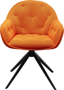 Chaise pivotante Carlito Mesh orange – Imagen-1.