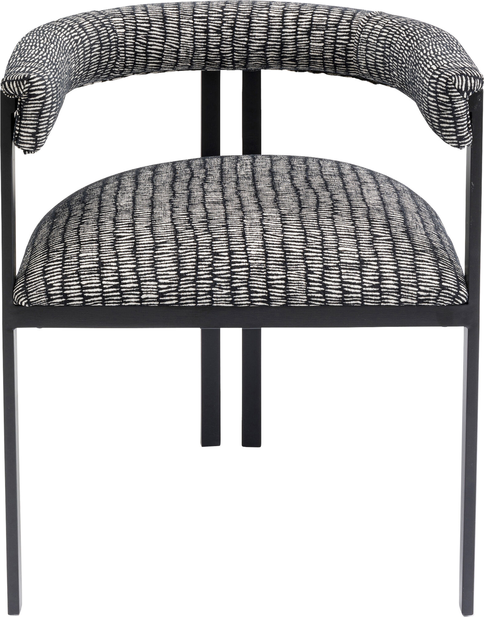 Krzesło z podłokietnikami Paris S&P 58x71 cm czarno-białe – grafika-1.