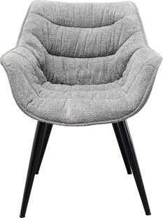 Silla reposabrazos Thelma Melange Gris – Imagen-1.