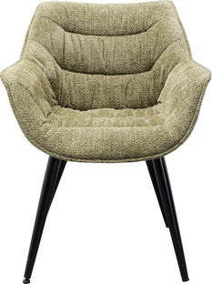 Silla reposabrazos Thelma Melange Verde – Imagen-1.