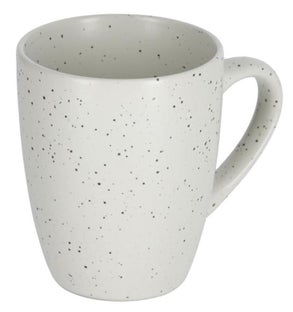 Kubek ceramiczny szary nakrapiany – obraz-1