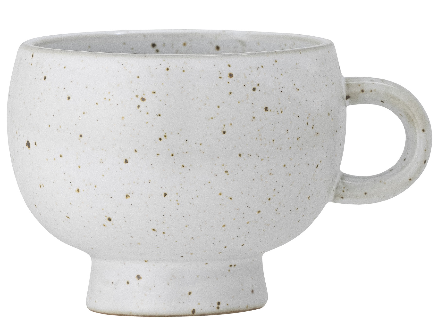 Kubek biały z uchwytem z kamionki 0,3 L – obraz-1