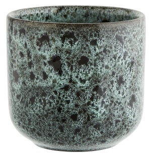 Czarnozielony kubek Madam Stoltz z nowoczesnym designem – grafika-1.