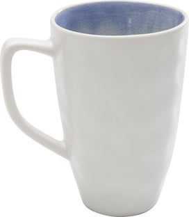 Kubek kamionkowy biało niebieski – obraz-1