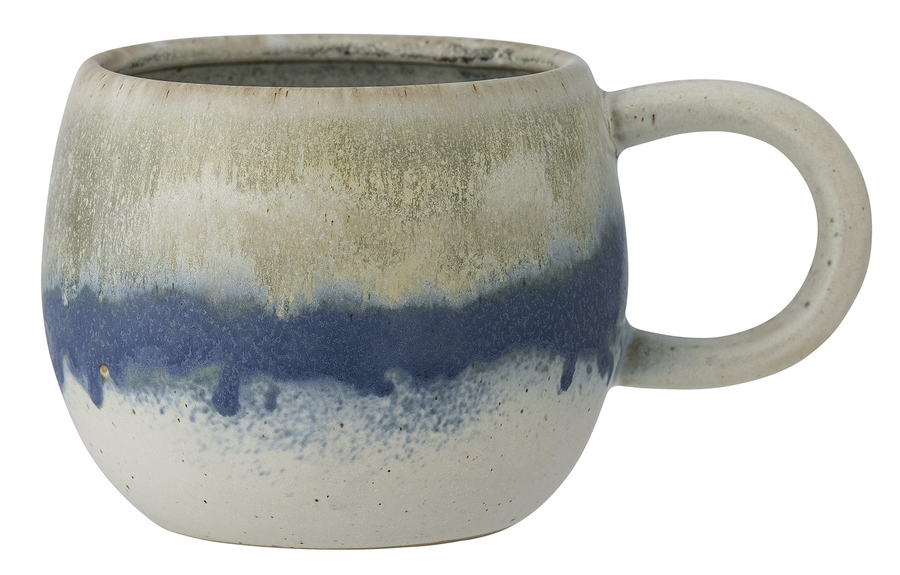 Kubek z kamionki kolorowy pękaty 480 ml – obraz-1