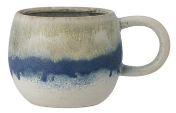 Kubek z kamionki kolorowy pękaty 480 ml – obraz-1