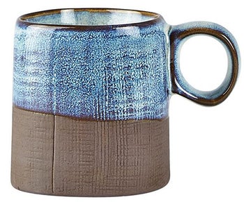 Kubek espresso Villa Collection 130 ml 6x7 cm niebieski/szary – obraz-1