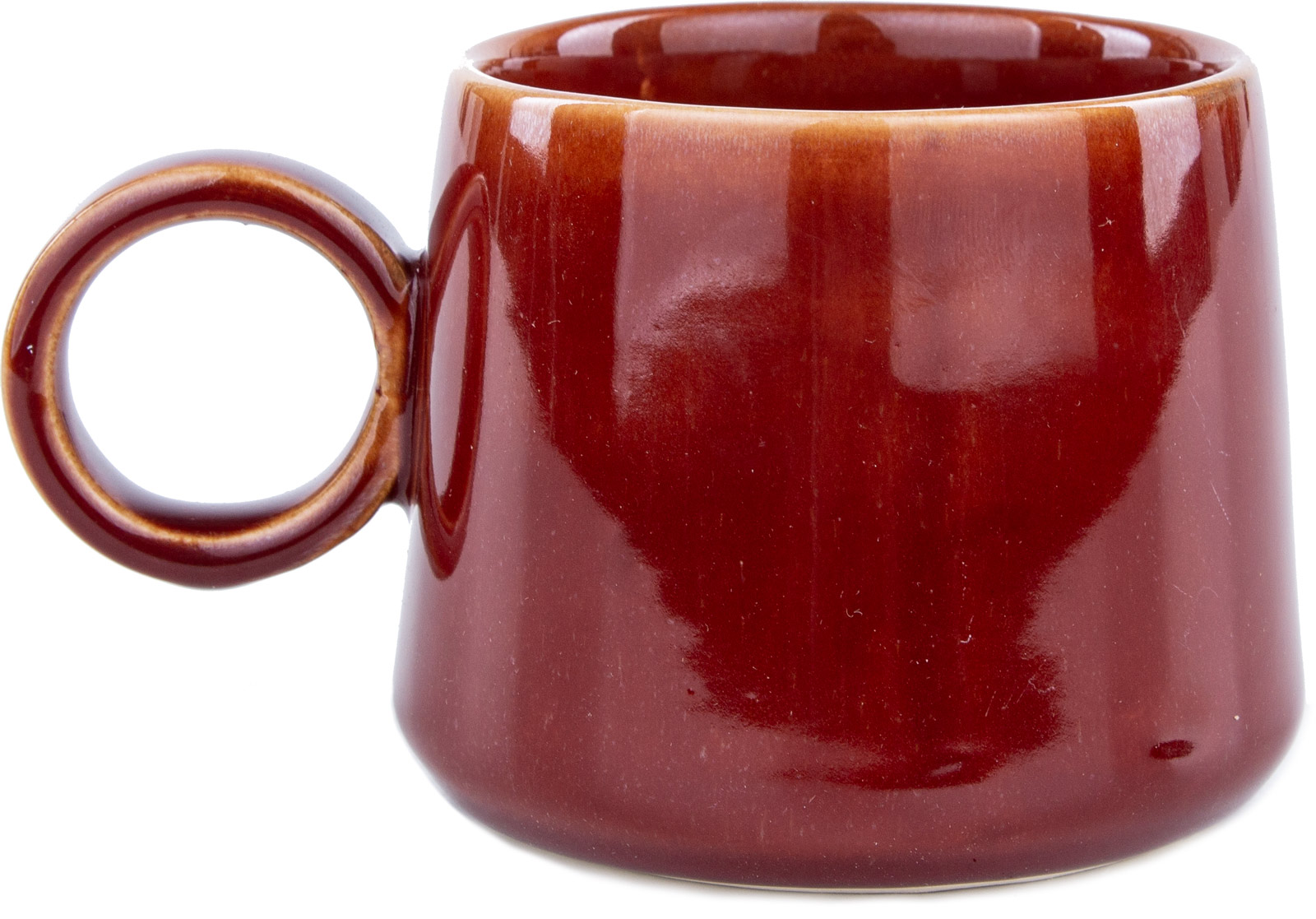 Kubek Joëlle Ø10x9 cm 325ml czerwony – obraz-1