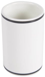 Kubek łazienkowy biały ceramiczny Ø7x11 cm – obraz-1