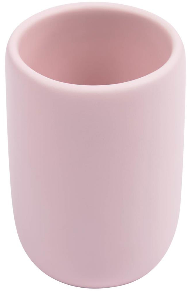 Kubek łazienkowy różowy Ø7x10 cm – obraz-1